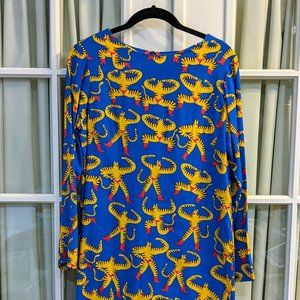 Nooworks Tiger Man Mod Shift Dress - Small